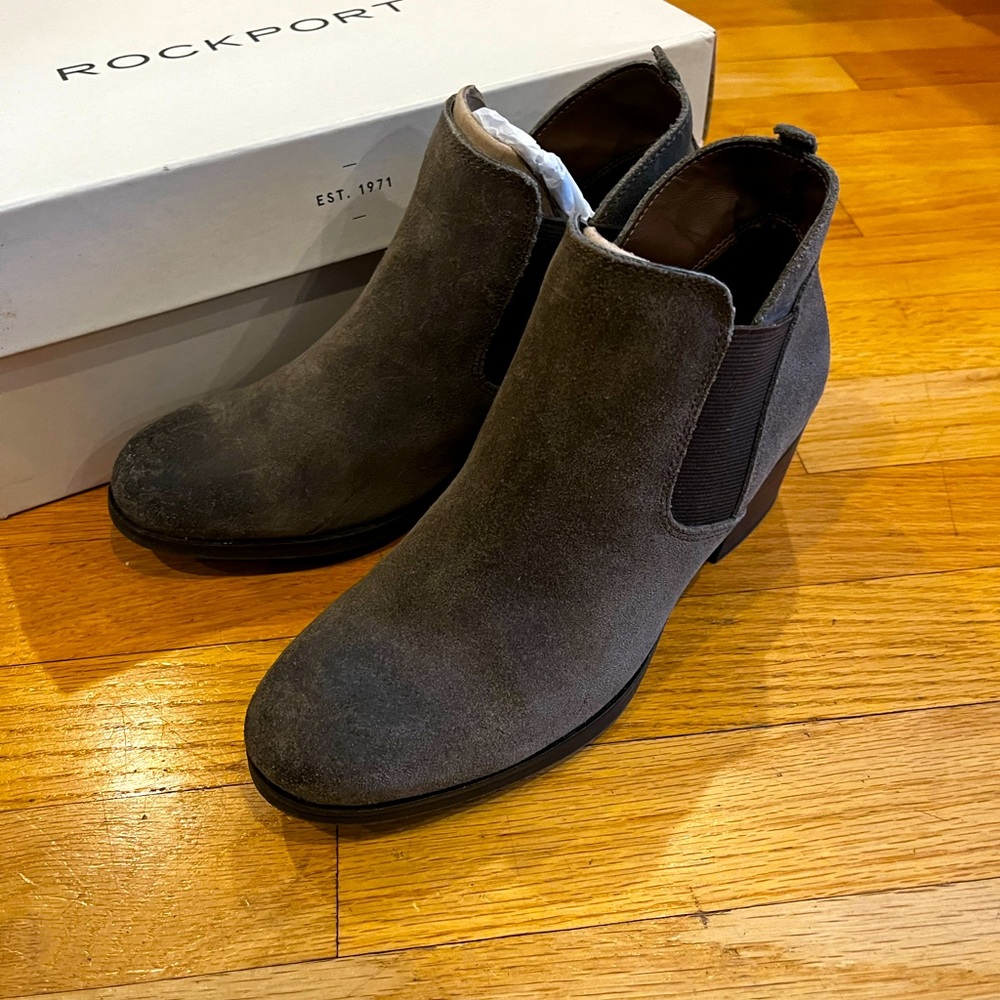 Rockport Faux Suede Booties
